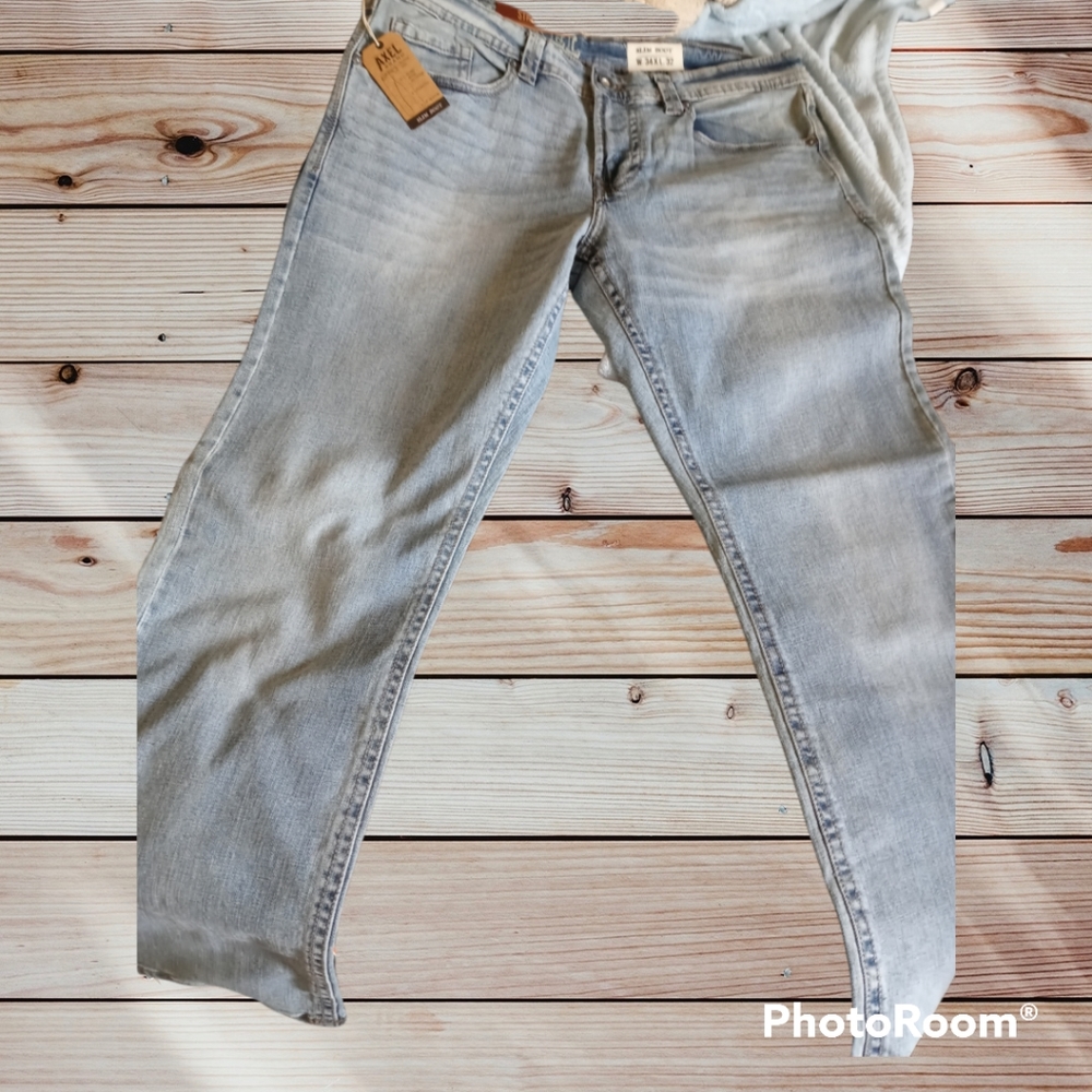 T.K. AXEL SLIM BOOT JEANS 34×32